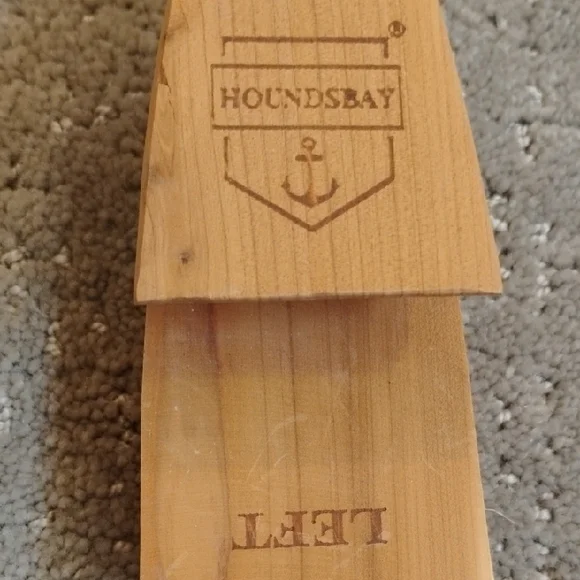 Houndsbay Cedar Wooden Shoe Trees with Gold Rods. Size XL MENS - Picture 3 of 7